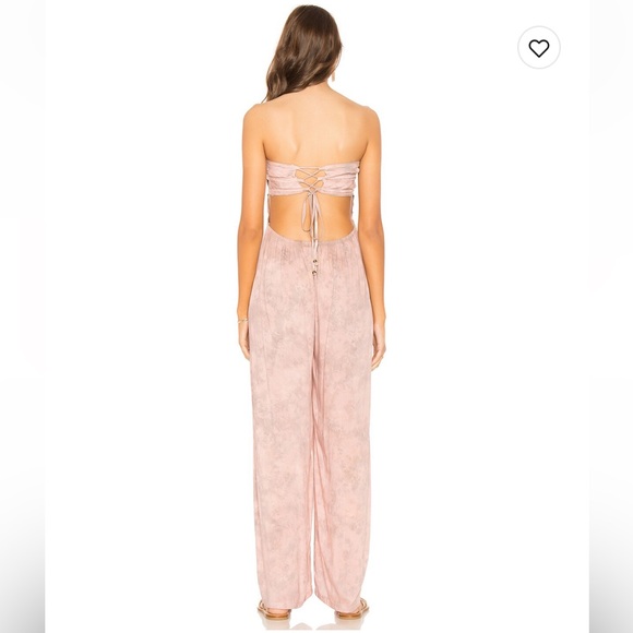 Tiare Hawaii Bennett Jumpsuit in Rose Smoke Tie Dye, OS - Picture 6 of 8